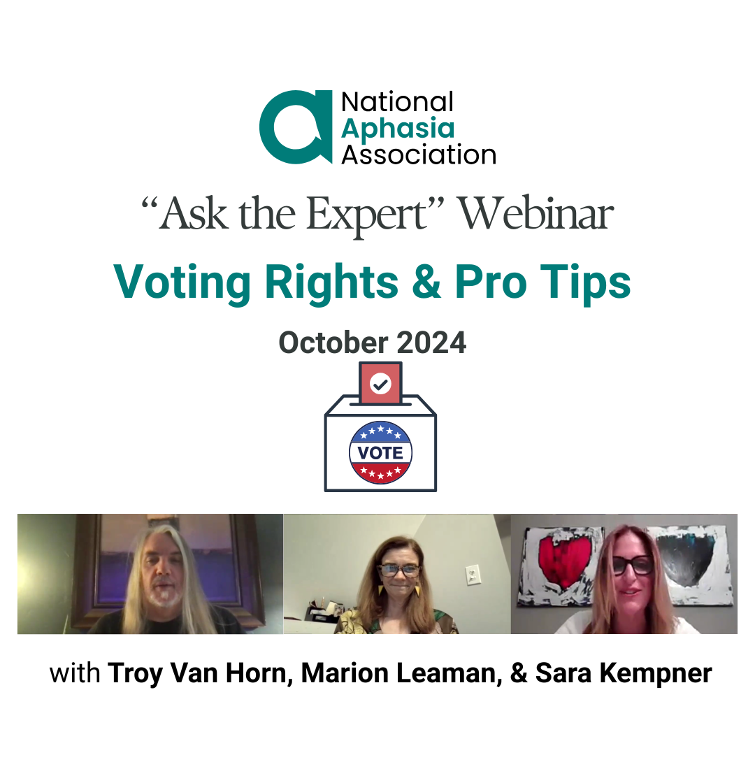 Voting Rights and Pro Tips for People with Aphasia