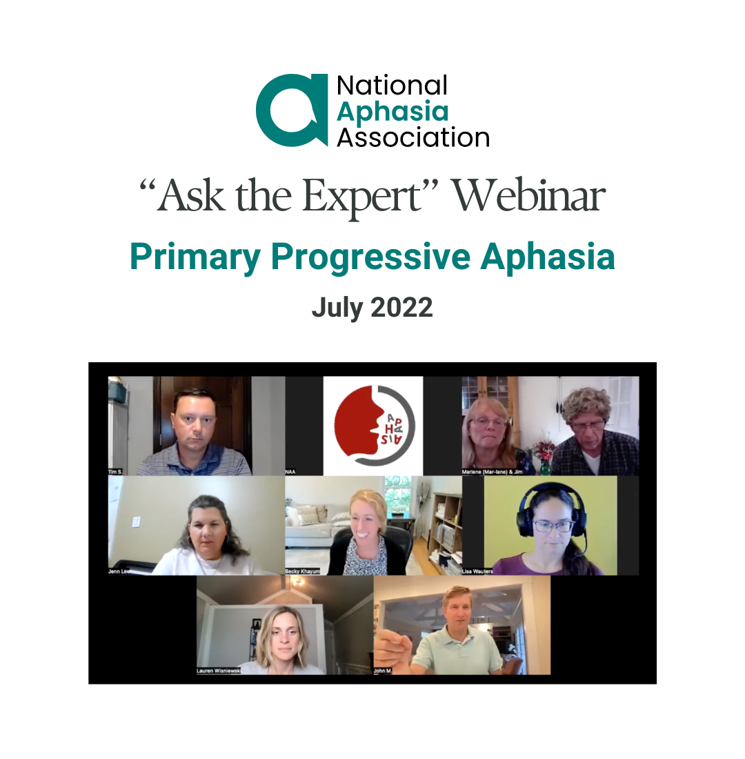 Primary Progressive Aphasia – Ask the Expert Panel