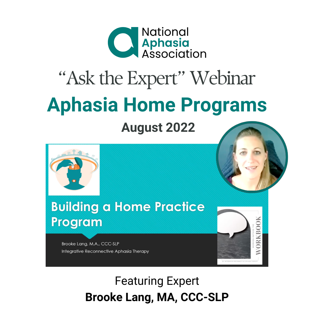 Aphasia Home Programs