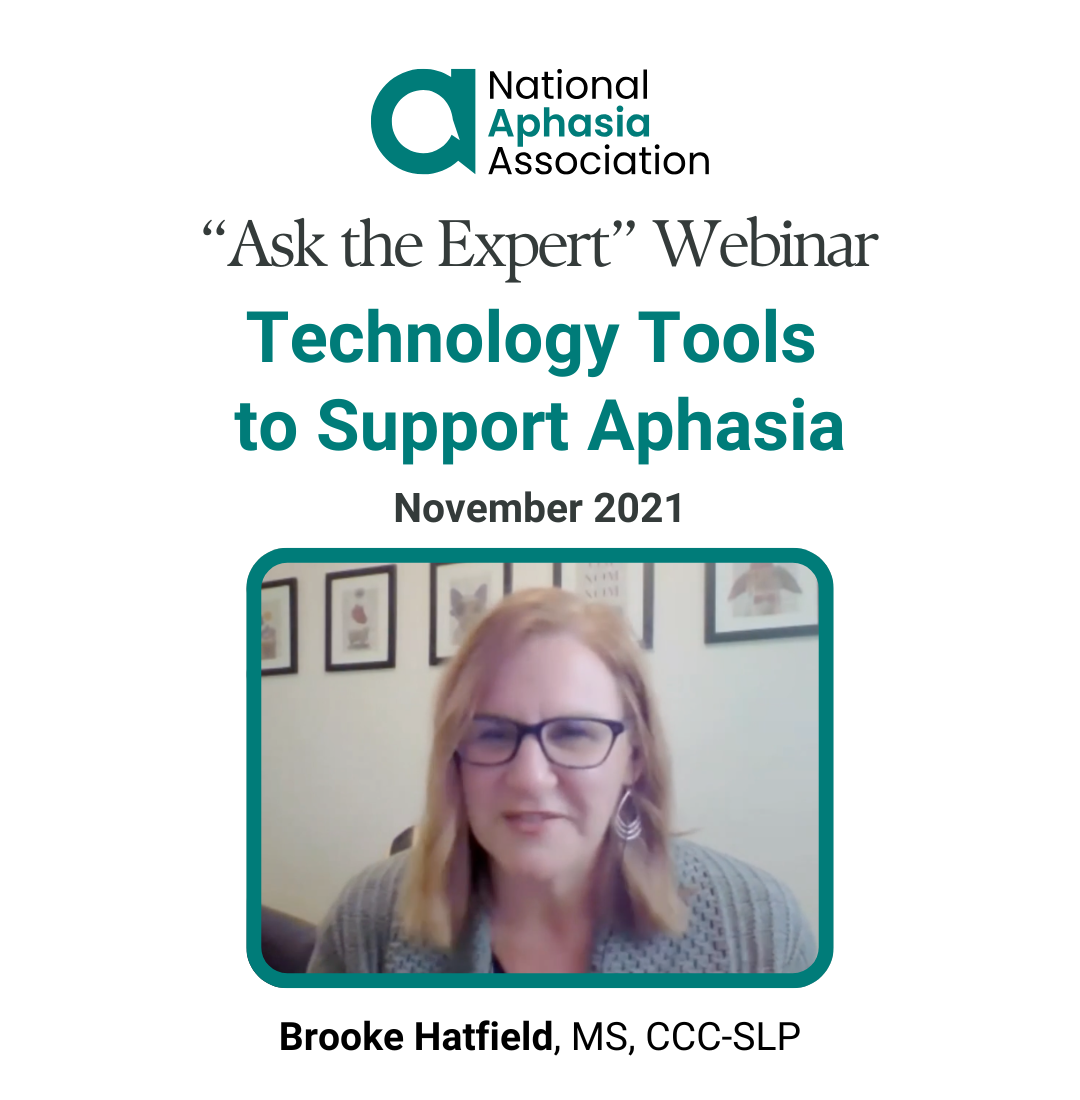 Technology Tools to Support Aphasia